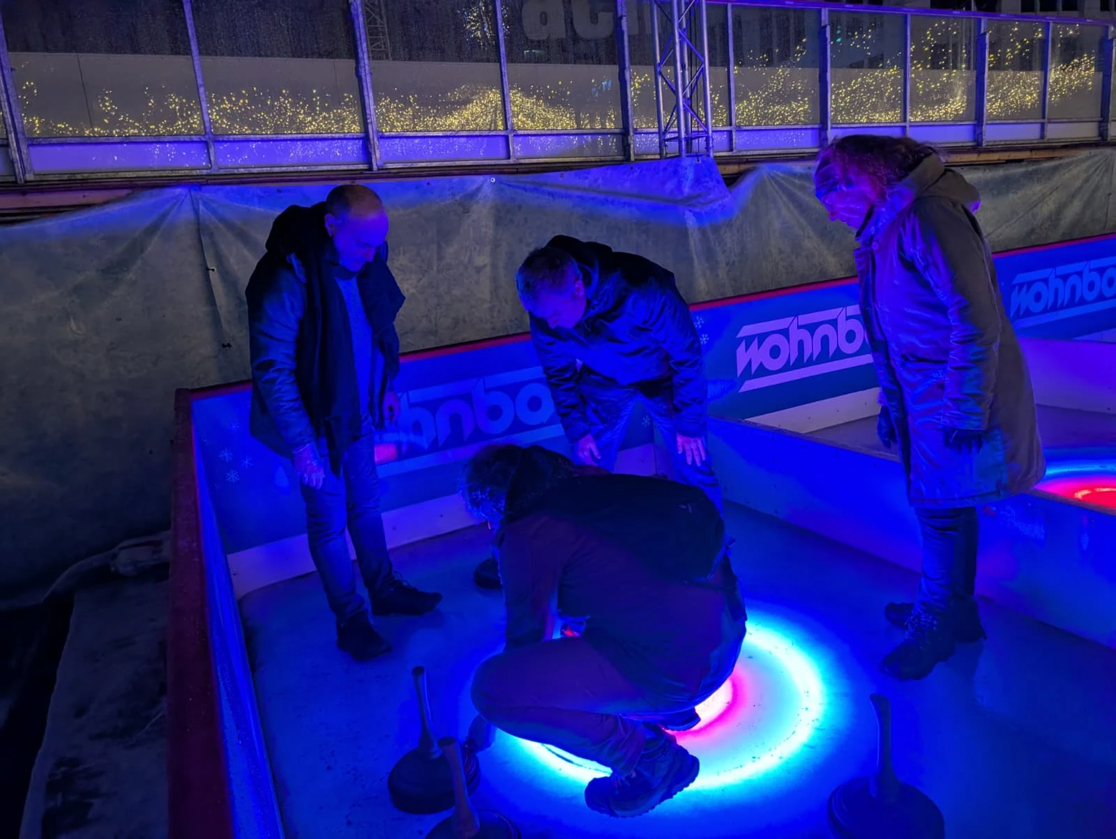 DJV EMO Mitglieder beim Eisstockschießen
