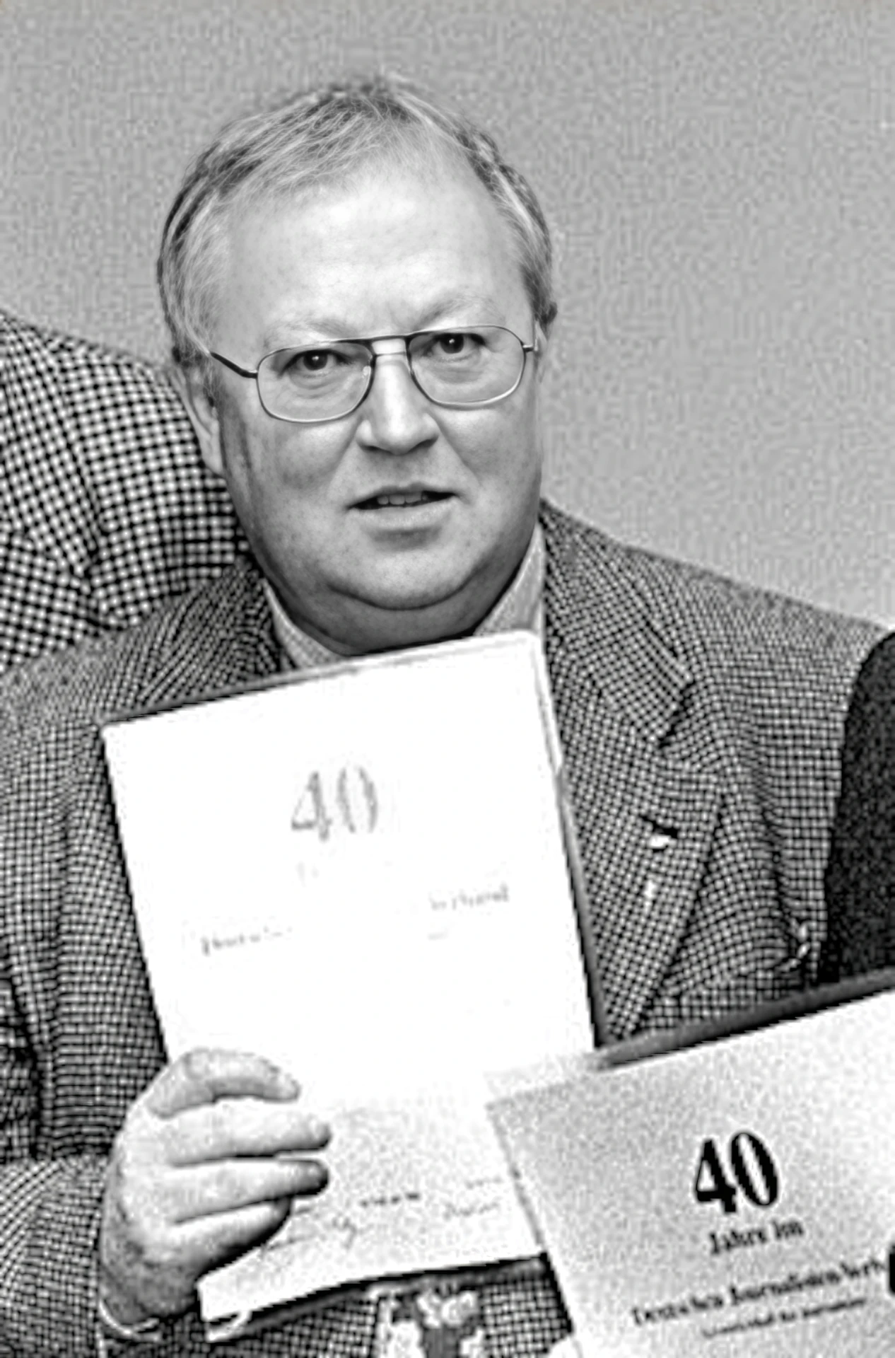 Werner Alberts bei der Ehrung für seine 40-jährige Mitgliedschaft